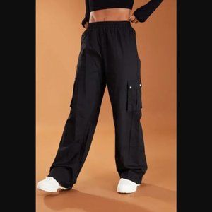 PrettyLittleThing Wide Leg High Waisted Cargo Pants Size 8